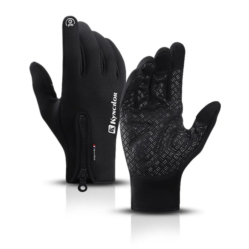 

Winter Warm Full Finger Cycling Gloves for Men Women Bicycle Touchscreen Waterproof Anti-slip Thermal Bicycle Skiing Camp Gloves
