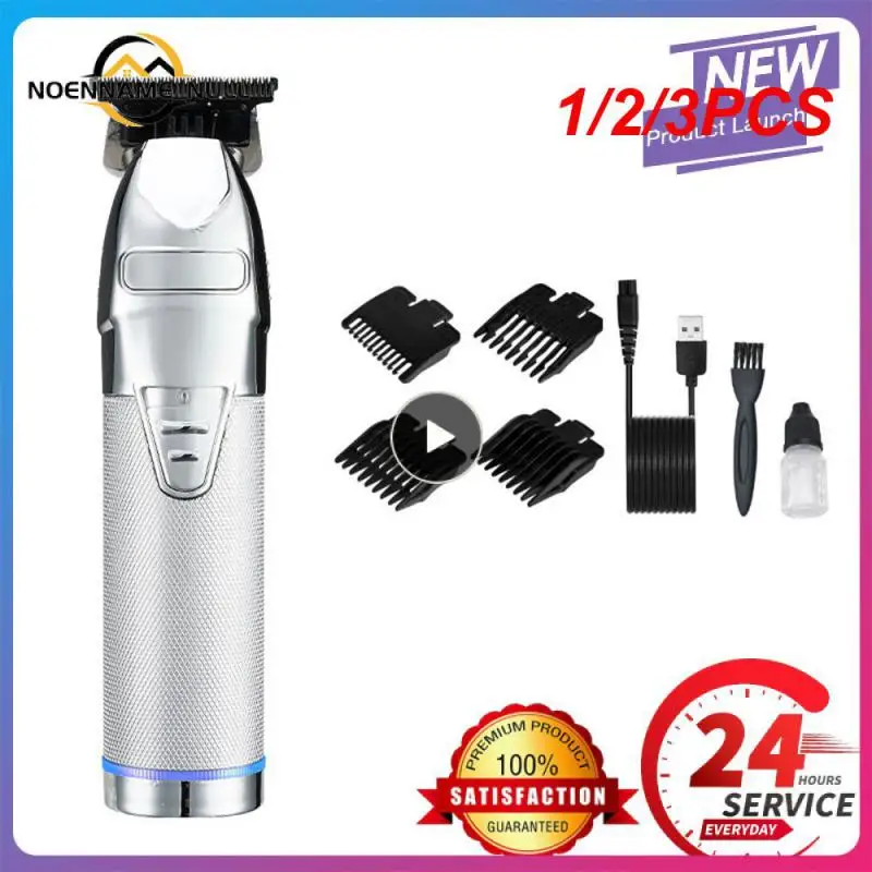 

1/2/3PCS Professional Hair Trimmer Gold For Men Rechargeable Barber Cordless Hair Cutting T Machine Hair Styling Beard Trimmer