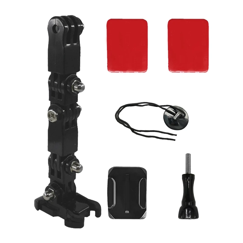 

Helmet Strap Mount For Go Pro Hero 5 6 7 9 Motorcycle Camera Mount Accessories Top Quality