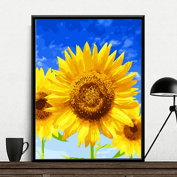 

3419Ann-Tulip diy digital oil painting oil painting acrylic flower painting explosion hand-filled landscape painting