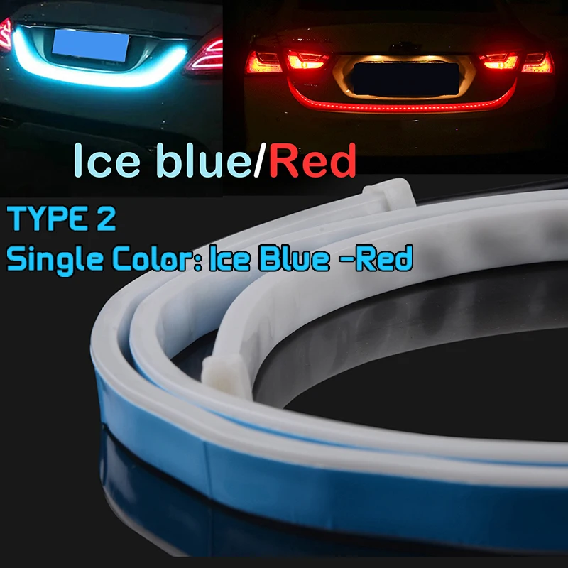 1 2 м Светодиодная лента для заднего багажника автомобиля динамический стример