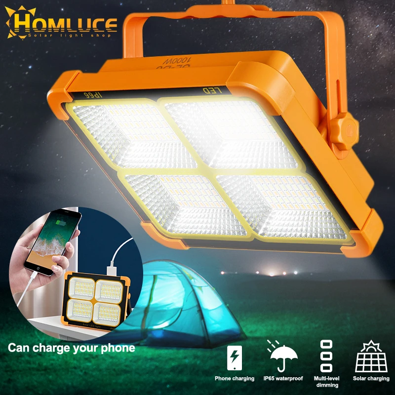 20000maH Rechargeable LED Camping Lantern with solar charging Waterproof Emergency solar lamp Tent Lights Work Repair Lighting