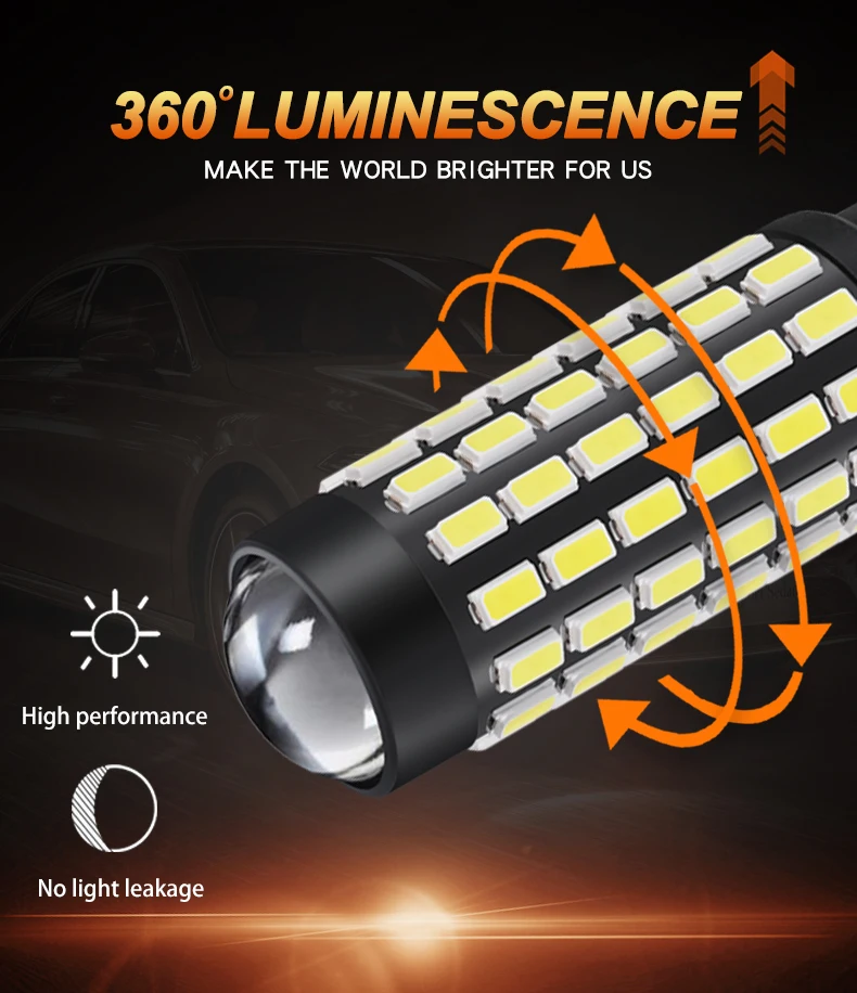 10 шт. автомобильные лампы Canbus 78 SMD 194 12 В DC