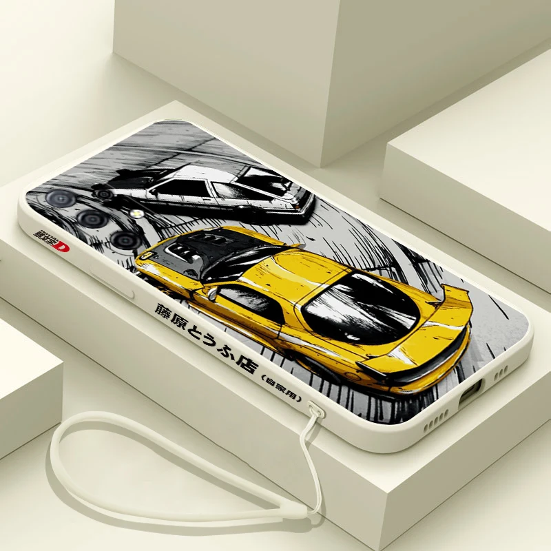 

Initial D AE86 Phone Case For Samsung Galaxy S23 S22 S21 S20 Ultra Plus FE S10 4G S9 S10E Note 20 10 9 Plus With Lanyard Cover