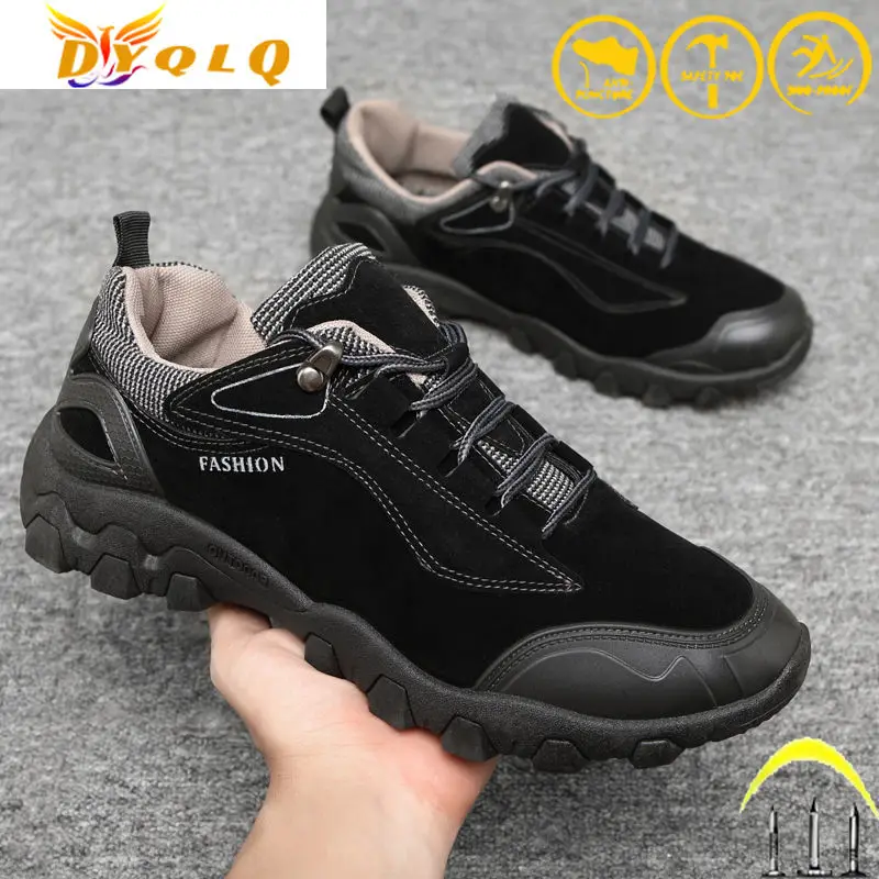 

Мужская спортивная защитная обувь для работы, женская и мужская неразрушаемая Противоударная обувь для бега на открытом воздухе