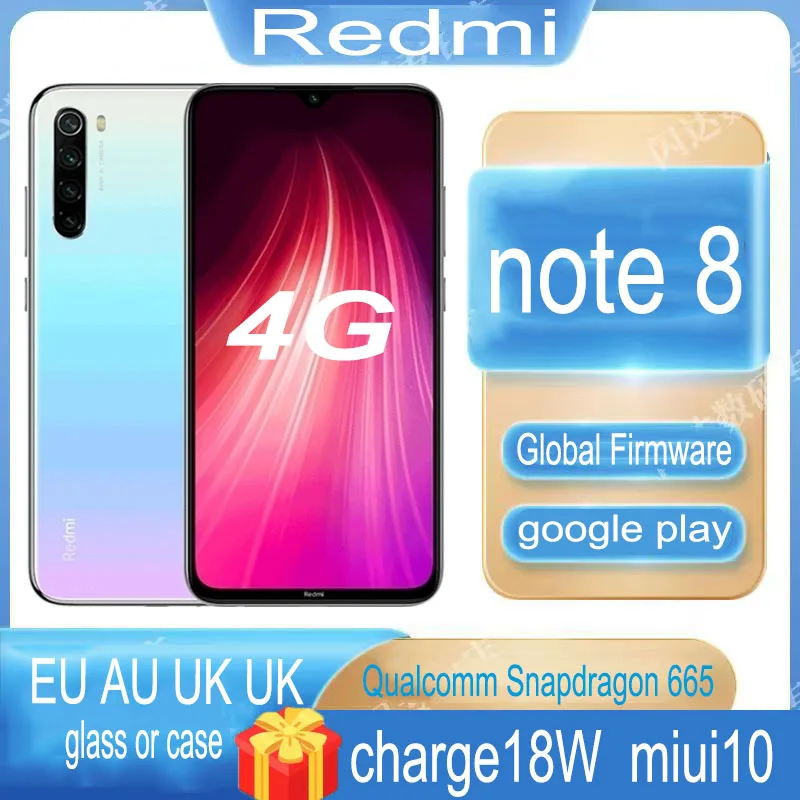 celular Smartphone xiaomi redmi Note 8  Snapdragon 665 18W Fast Charge global version full netcom android