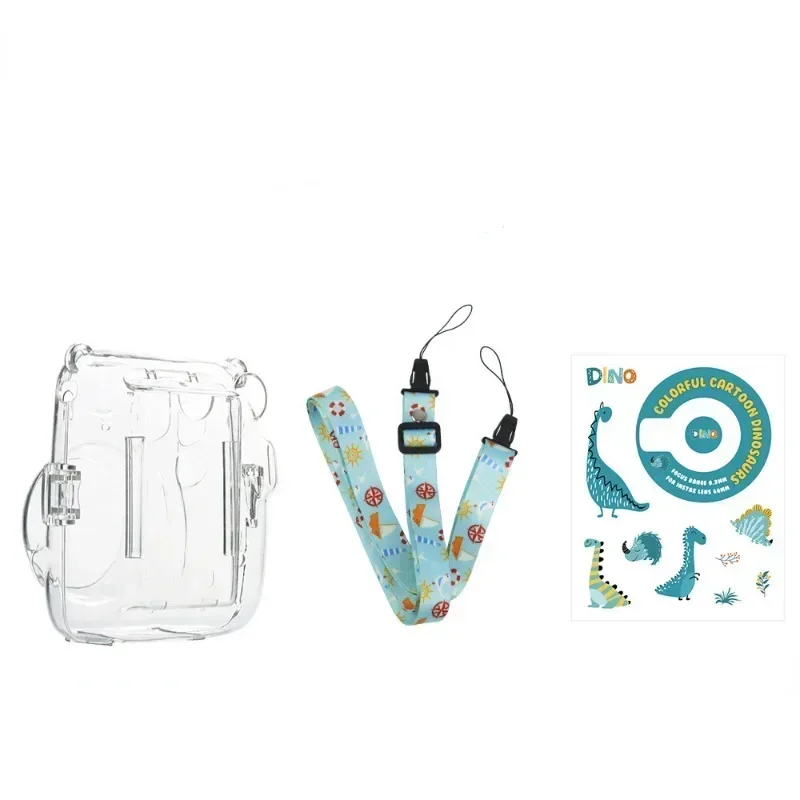 Хрустальный чехол для камеры 3 в 1 сумка хранения фотографий защитный с наклейкой