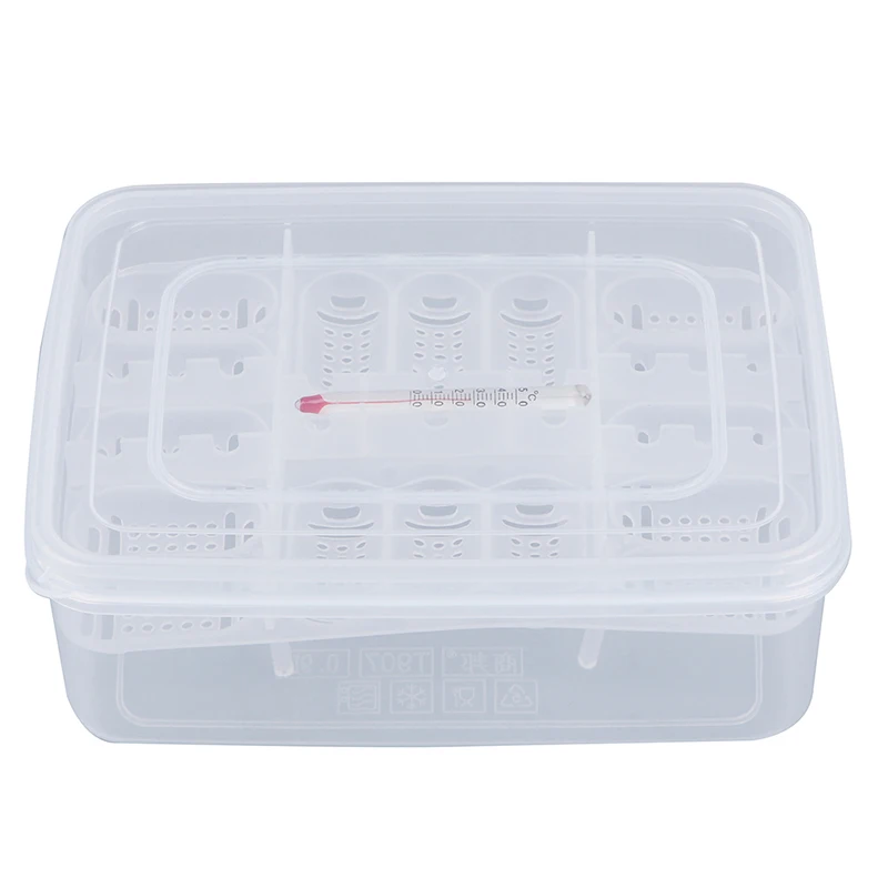 DIY 12 ячеек люк змея ящерица рептилии лоток для яиц устройство вылупивания