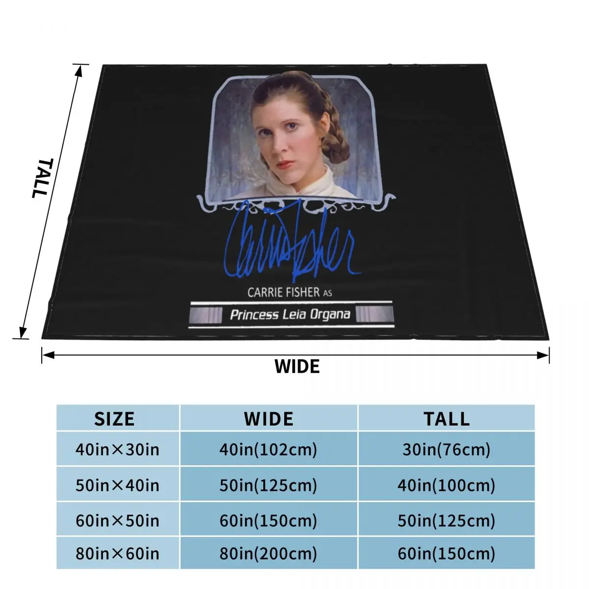 Carrie Fisher 2015 Masterwork Auto 10 принцесса Лея Органа размер S5Xl новый дизайн с принтом