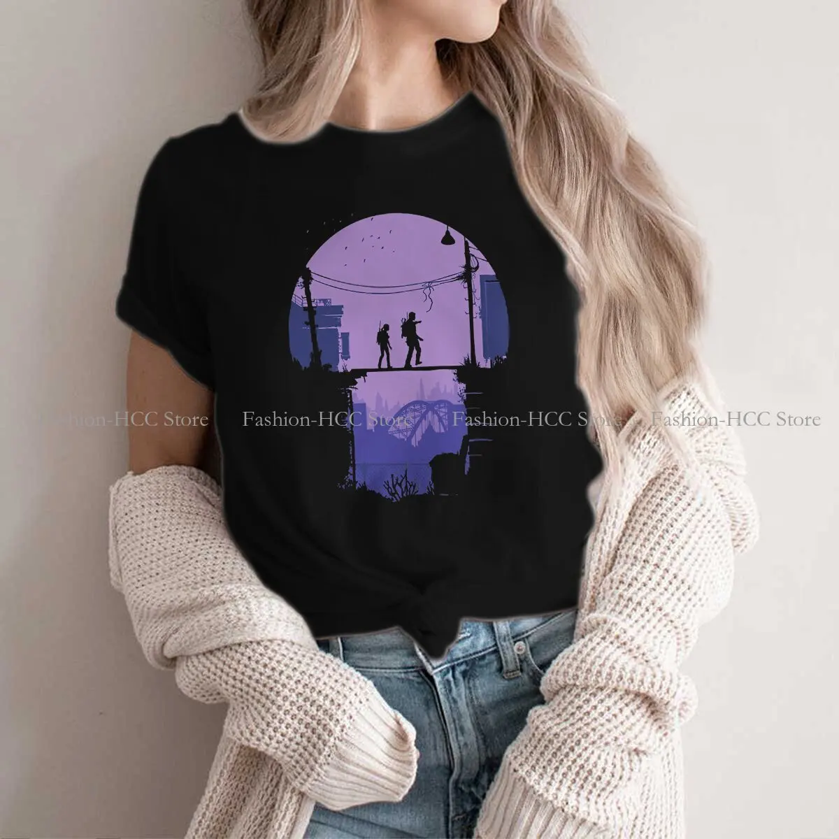 

Minimalist Unique Polyester TShirt The Last Of Us Tess Bill Game Comfortable Creative Graphic T Shirt Stuff