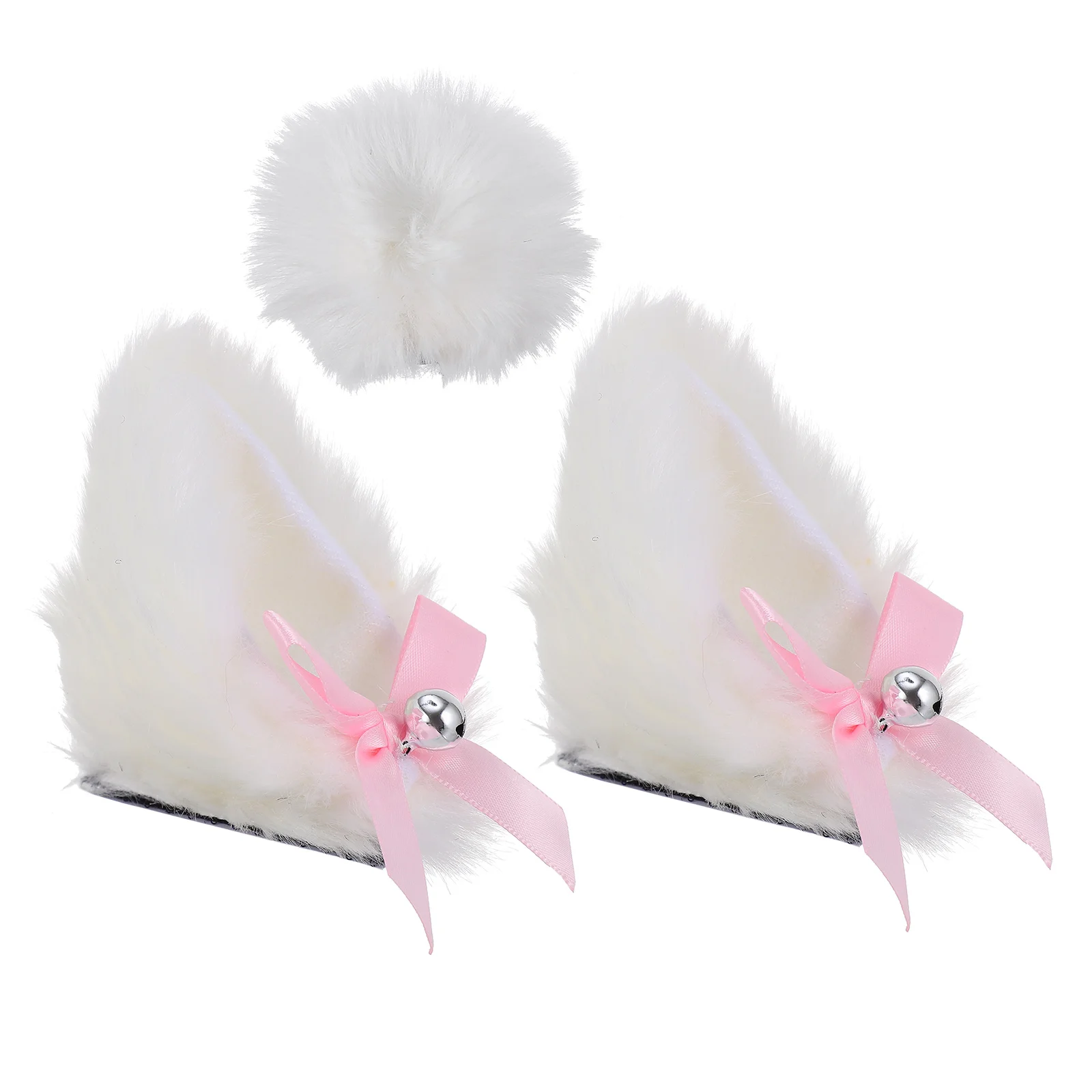 

3 Pcs Cat Ears Beanie Motorcycles Decoration Modeling Motocross Tail Ornaments Cycling Styling Cloth