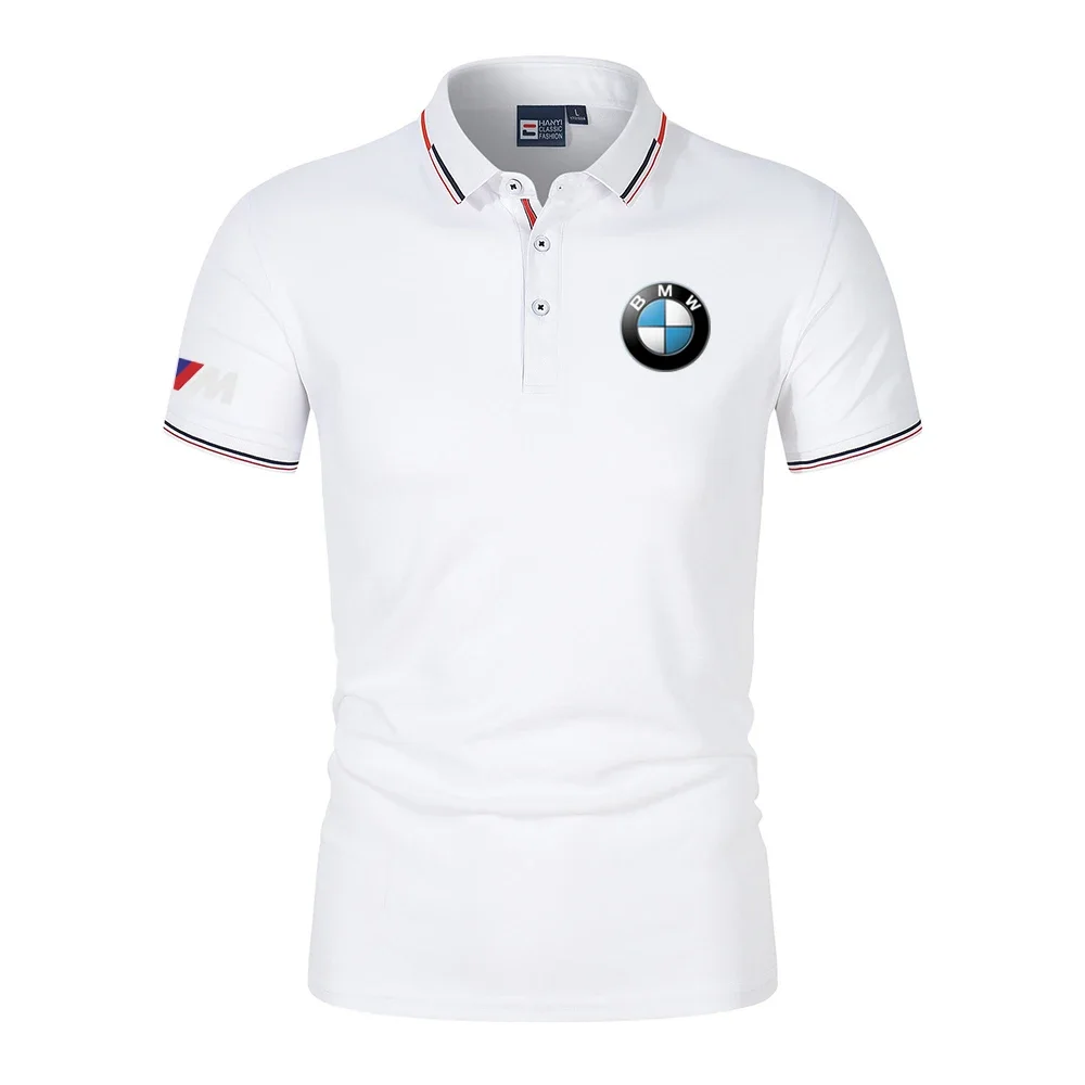 BMW Logo Motorcycle Racing Team Мужская рубашка поло Летняя мужская футболка-поло с коротким