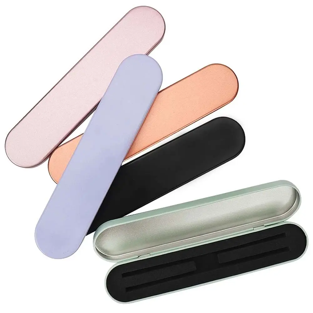 Colorful Eyebrow Tweezers Tinplate Tweezer Pencil Cases Lash