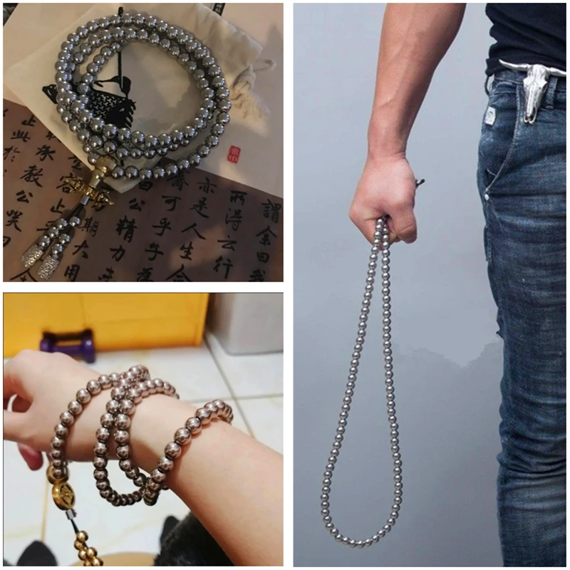 

Stainless Steel Bracelet Self-defense Outdoor Tools Hanging Chain Decoration Protection Survival Necklace Whip Bracelet