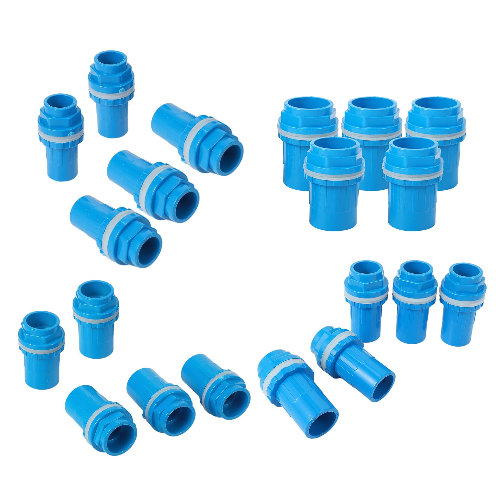 

Розничная продажа, 5 шт., соединители для труб, утолщенные соединительные трубки для дренажа аквариума, садовые детали для дренажа, синие