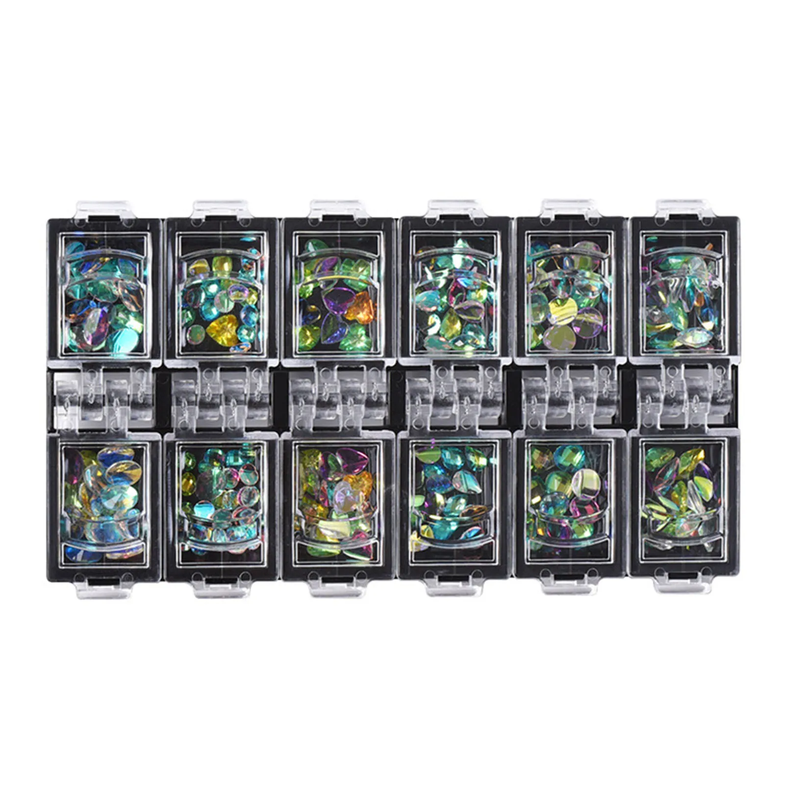 

200 шт./коробка, декоративные 3d-кристаллы для ногтей