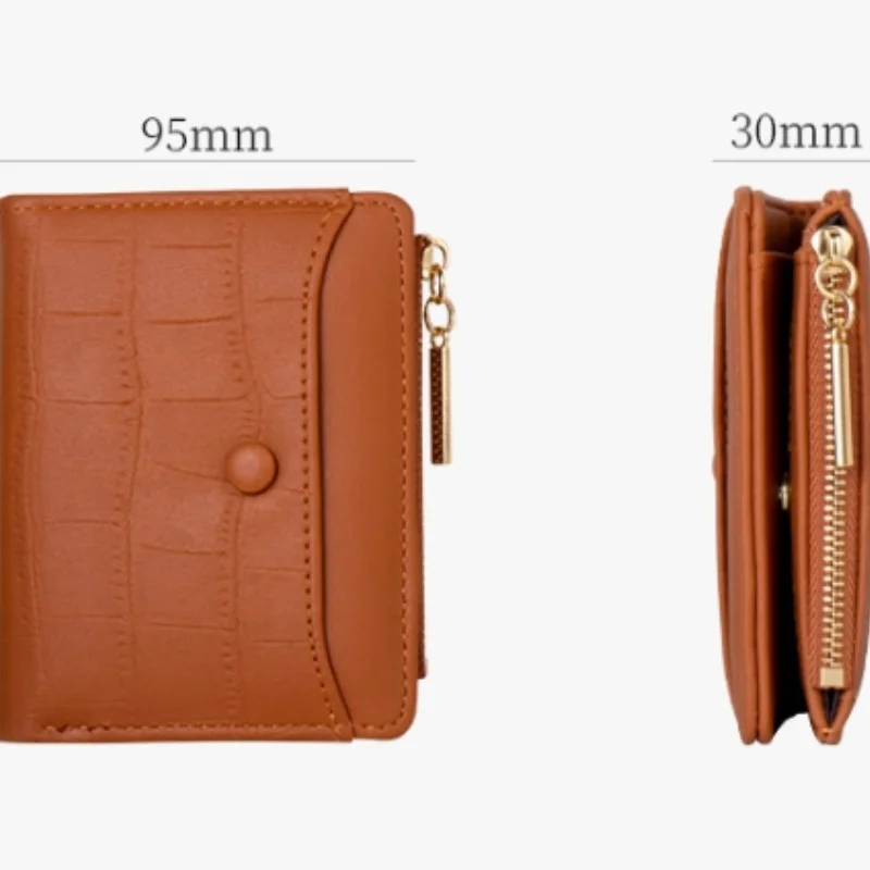 Women PU Pocket Wallet Coin Purse Crocodile Zipper Card Pocket Change Purse High-quality New Fashion Small Wrist Bag for Girls images - 6