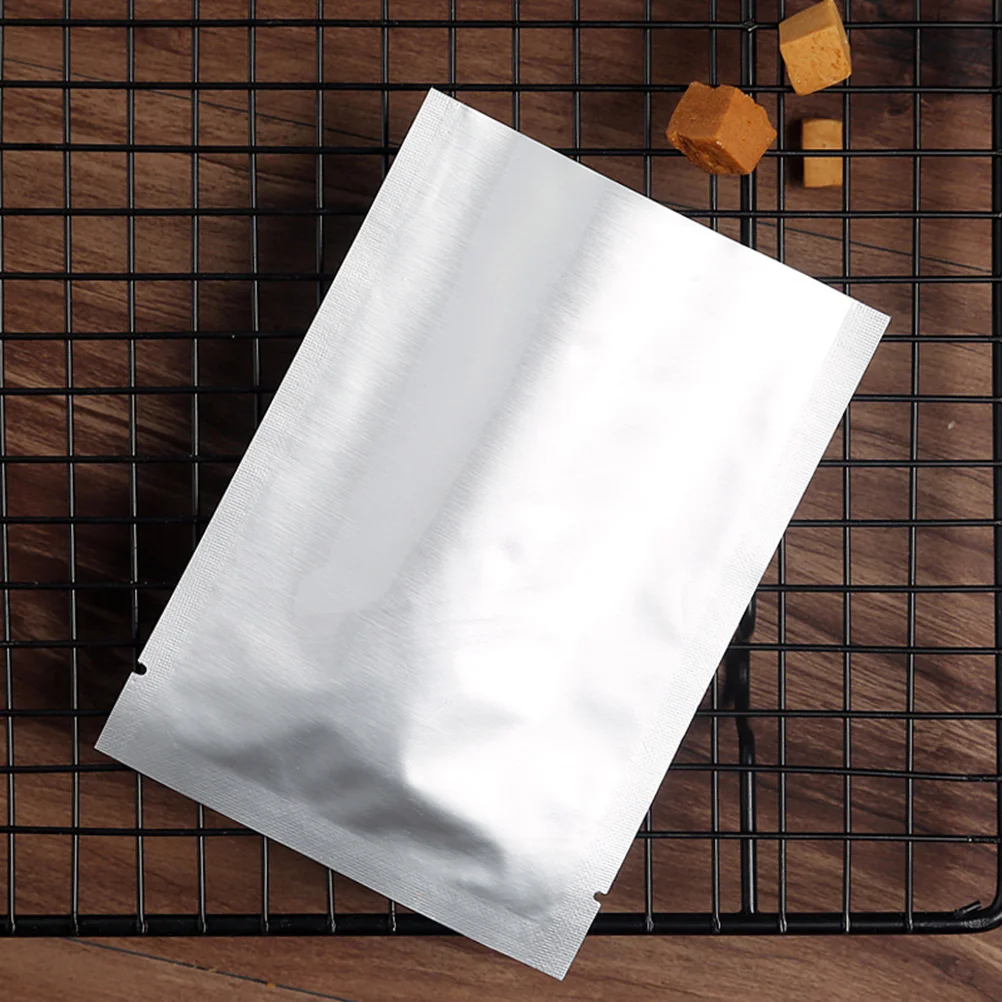 

100pcs Silver Aluminum Foil Mylar Bag Vacuum Sealer Food Storage Package