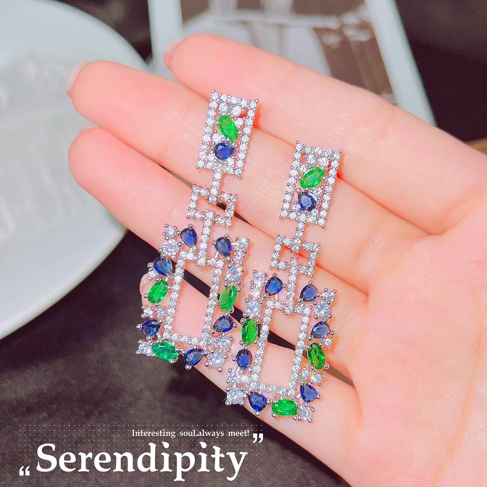 

New Summer Jewelry DIY Women's Custom 100% Sterling Silver Designer Fashion Original Personalized Exquisite Romantic Bright Colo