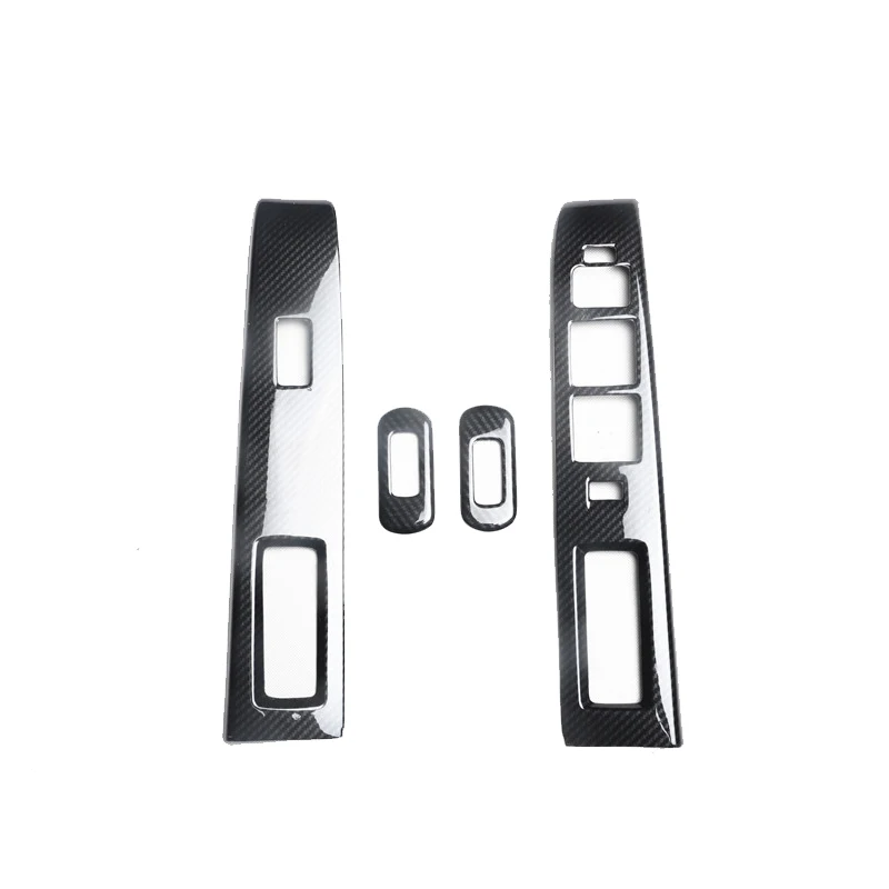 

Carbon Fiber Printed Car Window Control Panel Sticker Cover Moulding Trim for Mazda 5 M5 2011 2012 2013 Interior Styling