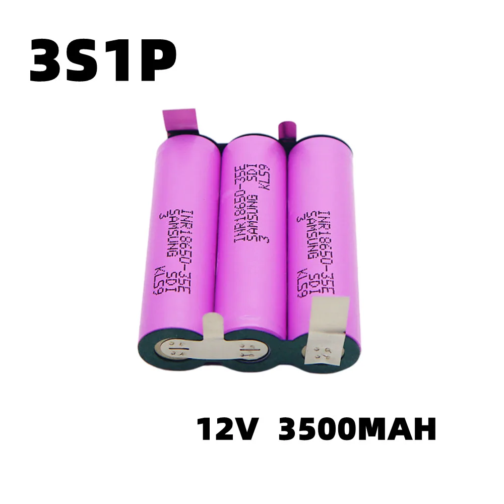 Фото Аккумулятор для самостоятельной сборки 3S1P 3S2P 4S1P 4S2P 5S2P, 18650, 18650 мАч/3500, 7000 В, 1 в №3