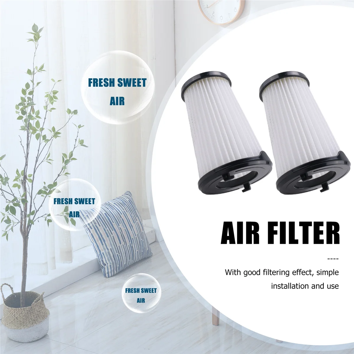 Фильтр для Electrolux AEG AEF150 2 шт. подходит всех моделей Ergorapido CX7-2 CX7-2-45AN CX7-2-35FFP CX7-2-30GM