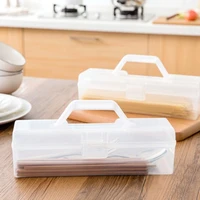 kitchen handheld chopsticks tableware spaghetti noodle food storage box pasta container with lid