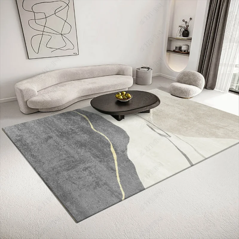 

Nordic Living Room Carpet Modern Geometric Sofa Coffee Table Carpets Bedroom Bedside Dresser Rug Hallway Non-slip Bathroom Rugs