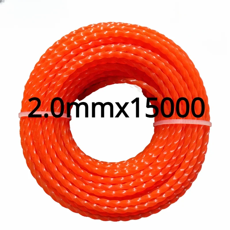 

COSY GARDEN TOOLS Нейлоновая леска для кустореза 2-3 мм 15 м оранжевая