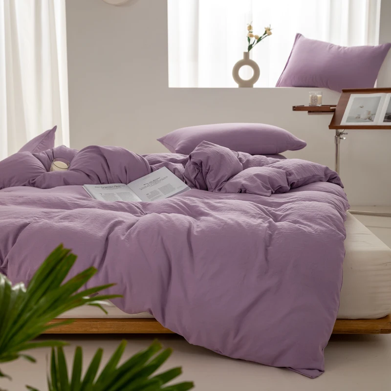 

Однотонный пододеяльник Dreamreal из 100% стираного хлопка