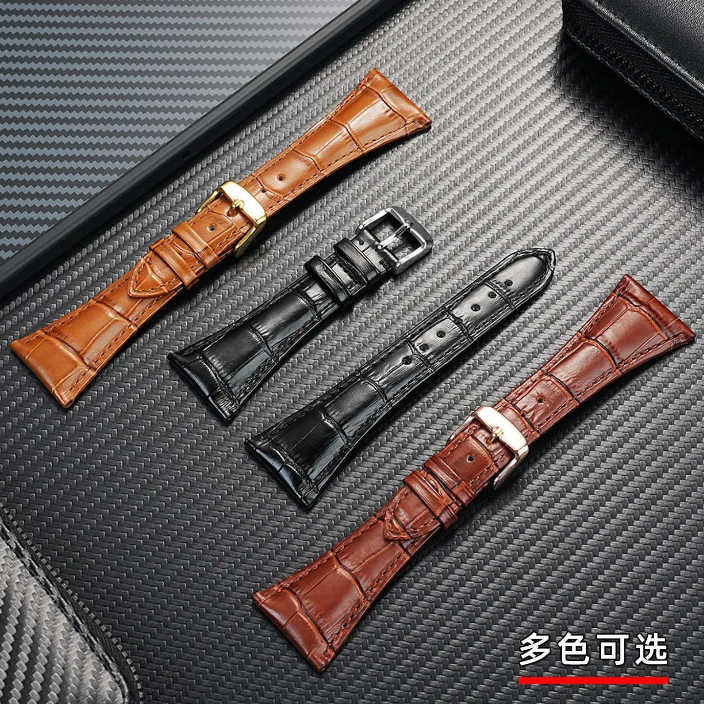 Фото Подходит для замены ремешка часов Bulgari ASSIOMA Series AA48C13GLDCH, ремешок из кожи аллигатора. №2