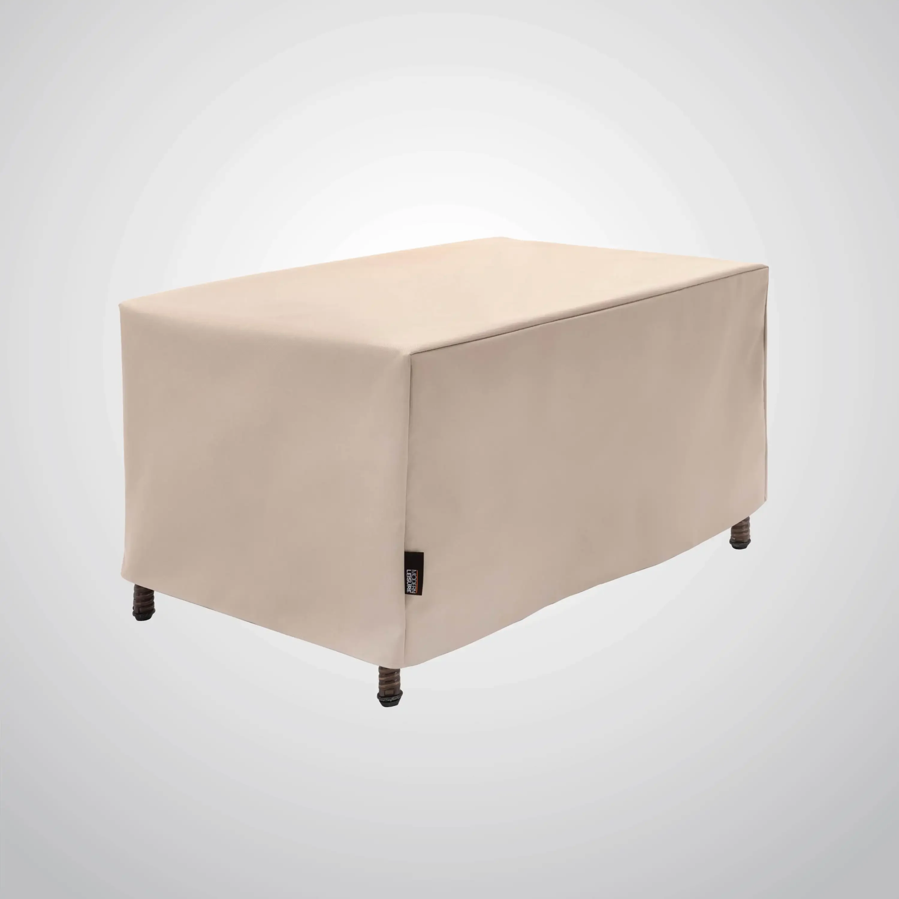 

Free Shipping Basics Patio Ottoman/Coffee Table Cover, 37"L x 22"W x 17"H, Beige patio furniture garden accessories