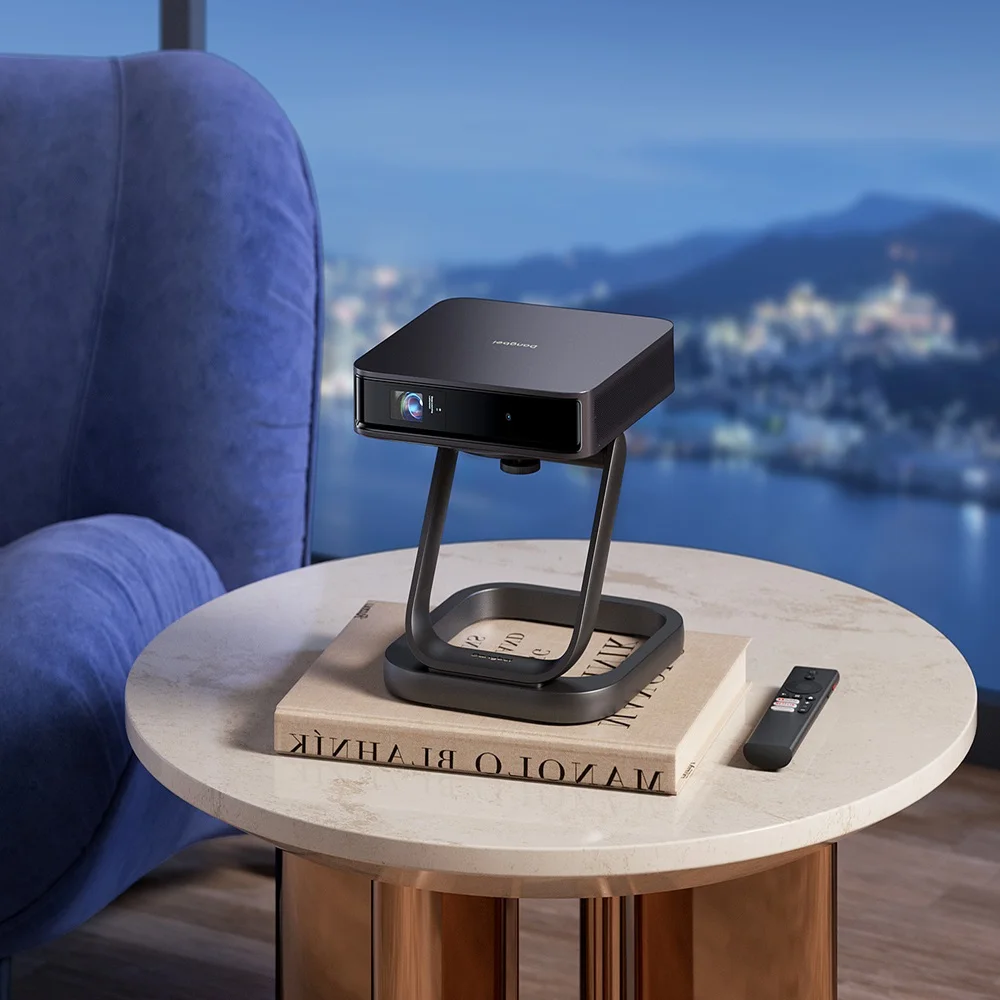 Первый в мире лазерный проектор Google TV Dangbei Atom Mini Portable 1200 ISO DLP-проектор ALPD Laser 1080 4K