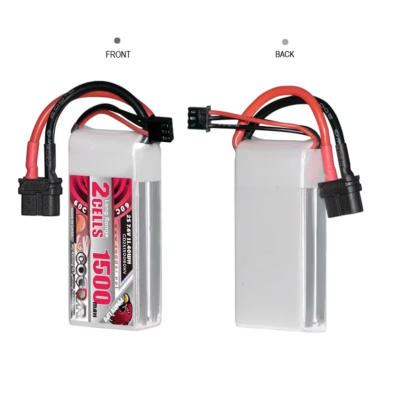 CODDAR 1500MAH 2S 7 6 V 60C легкий пересекающий авиационный литий-ионный аккумулятор (LIHV)