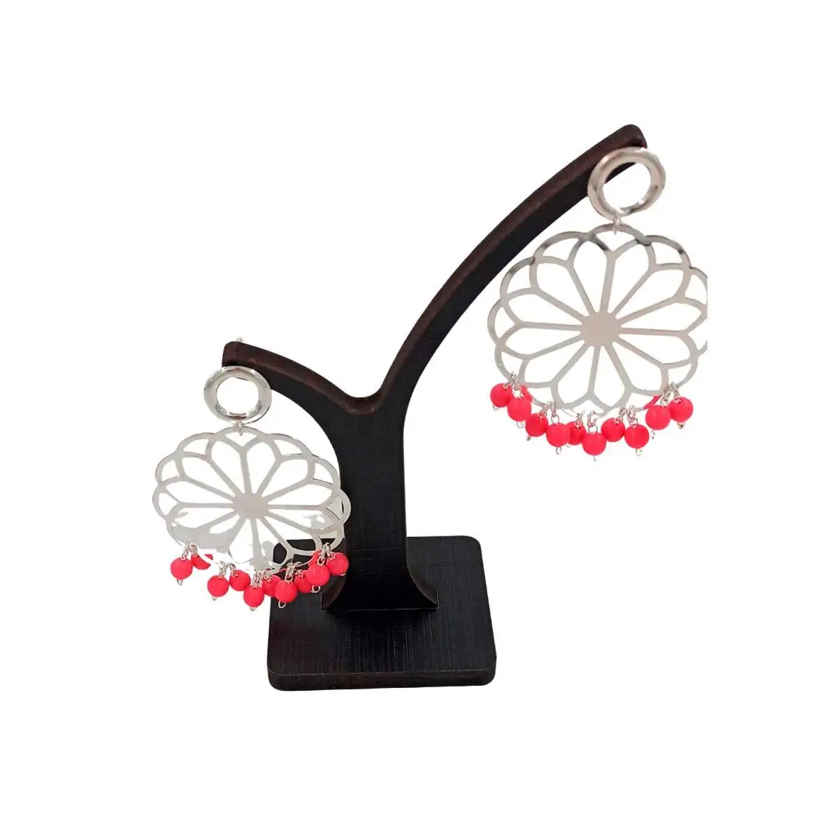 

Big Twig Display for Black Silk Earrings.