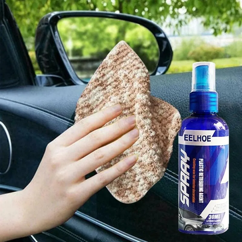 

30/100ml Plastic Parts Retreading Restore Agent Wax Instrument Reducing Agent Accessories Auto Interior Car Leather Cleaner