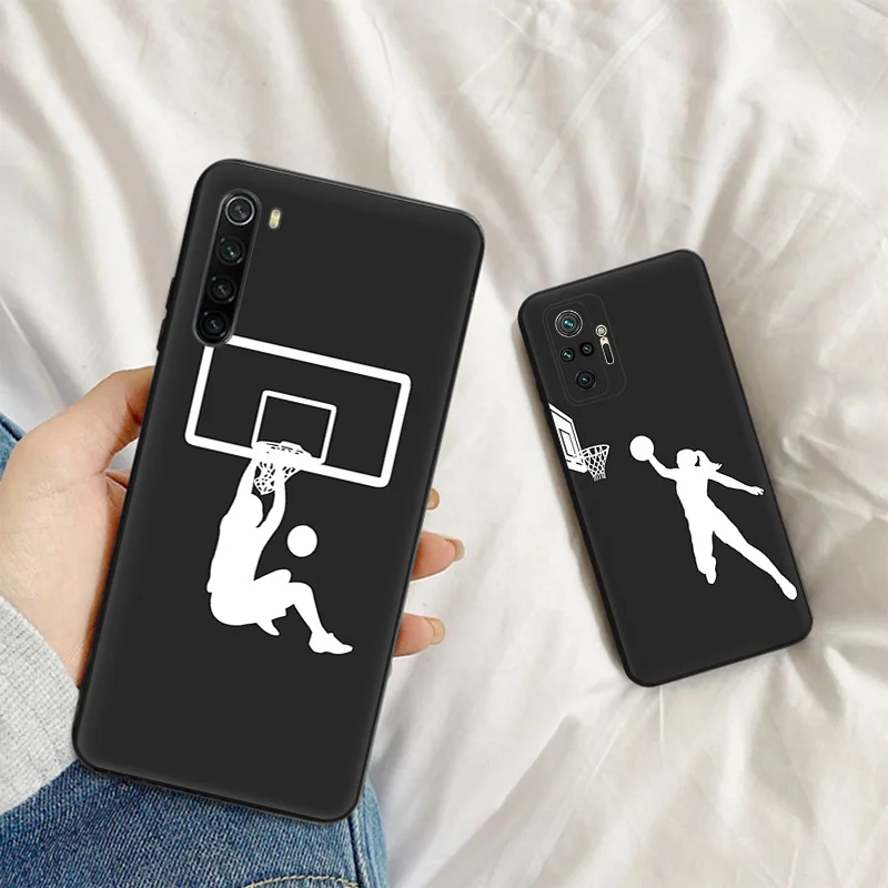 Ультратонкий чехол для телефона Redmi Note 9 10 8 7 8t a3x 13 10c 10a 9a 9c 9s 10s Xiaomi 9t 10t Pro Basketball Shot Dunk