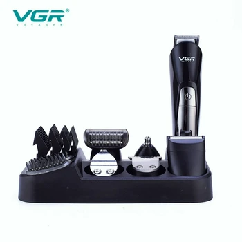 VGR Grooming Kit Professional Hair Clipper Hair Cutting Machine Men's Shaver Nose Hair Trimmer Multifunctional Household V-012