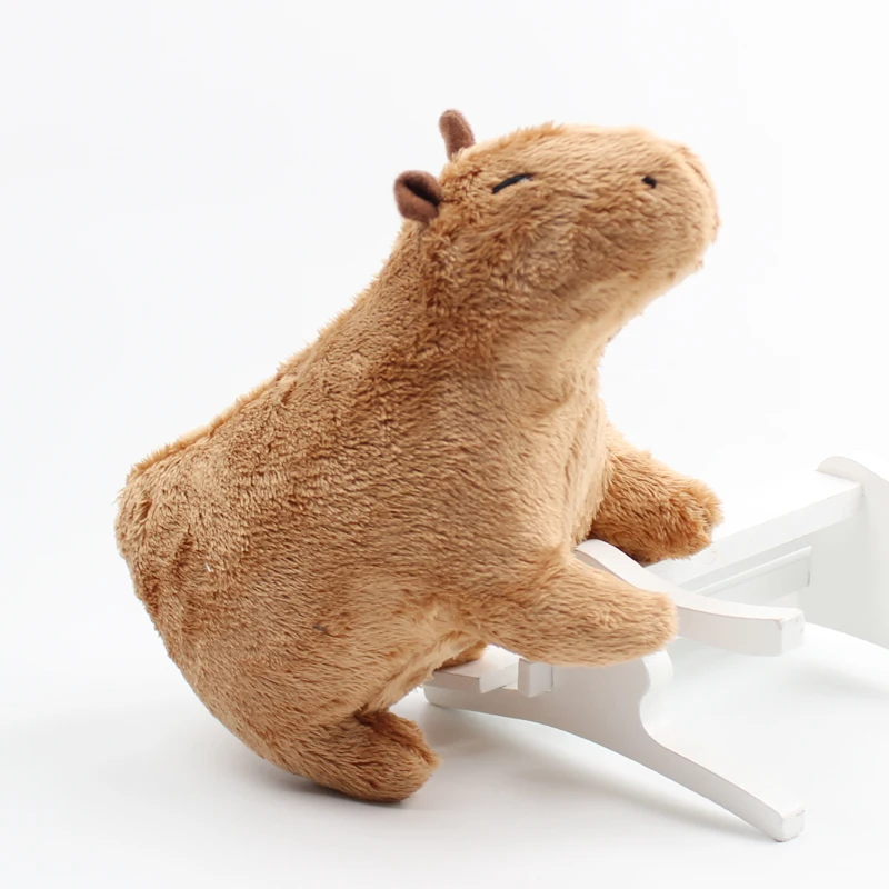 20cm Simulation Capybara Rodent Stuffed Animals Plush Toy Cartoon Soft Dolls Capybara Dolls Kids Toys Gift