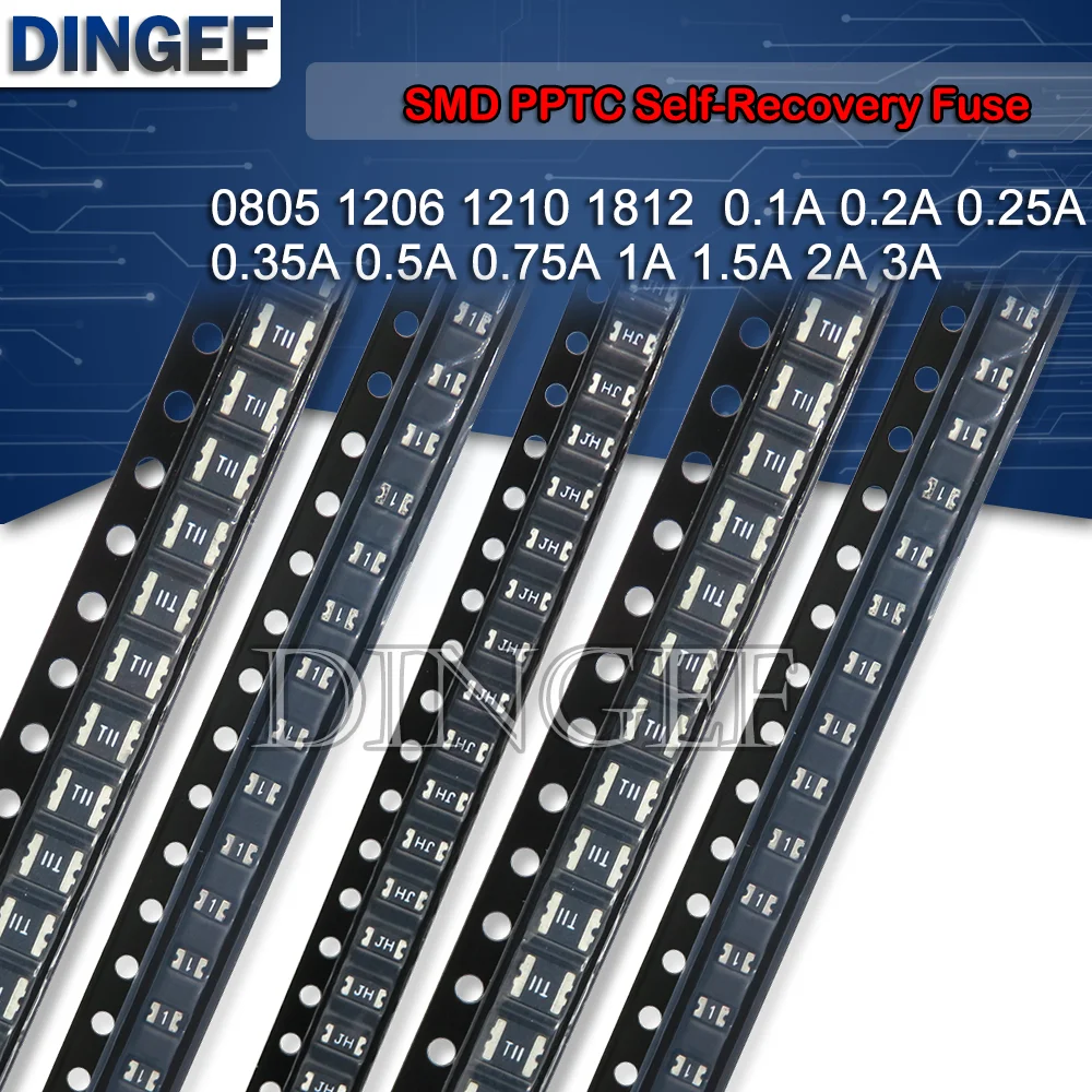

20PCS 0603 0805 1206 1210 1812 0.1A 0.2A 0.25A 0.35A 0.5A 0.75A 1A 1.5A 2A 3A PPTC Self-Recovery Fuse SMD FUSE Resettable SMD