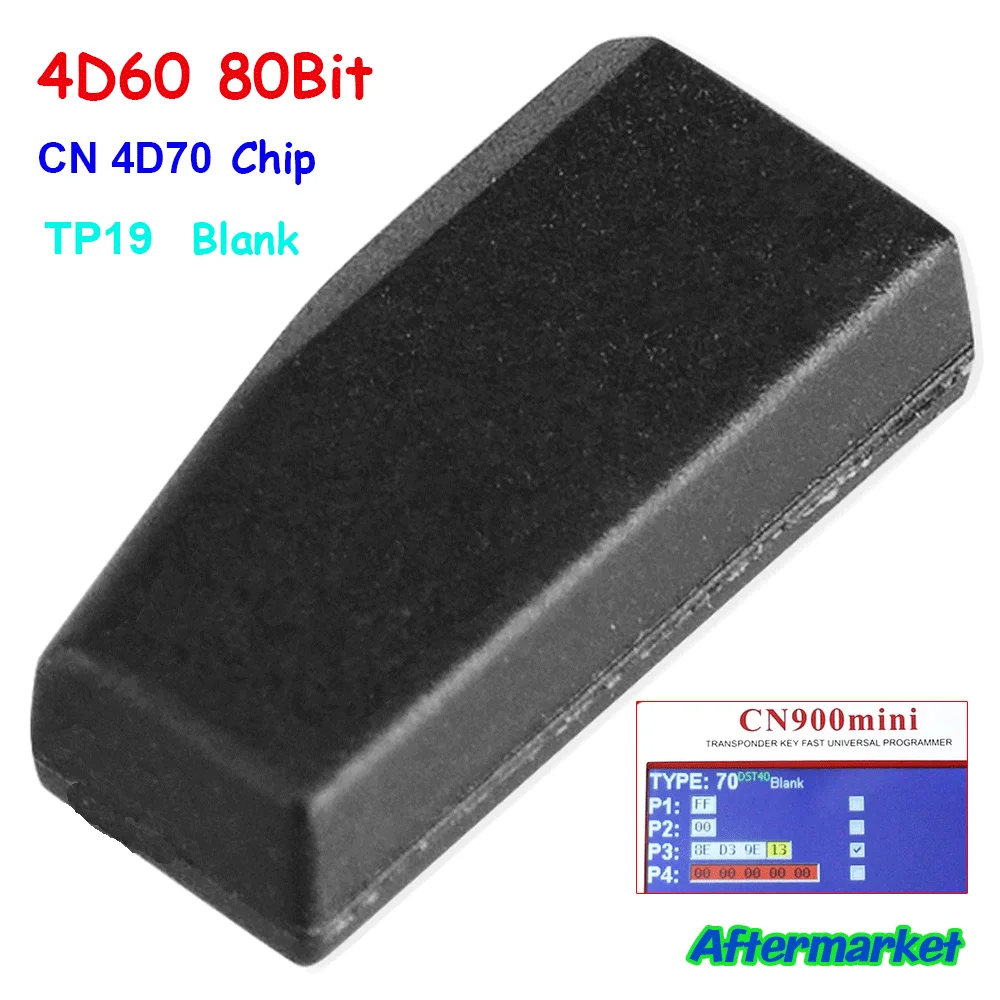 Фото 10 шт./лот 4D70 пустой чип 4D60 80 бит Pg1:FF чипы-транспондеры авто TP19 автомобильный чип программатор ключей автомобильные аксессуары №1