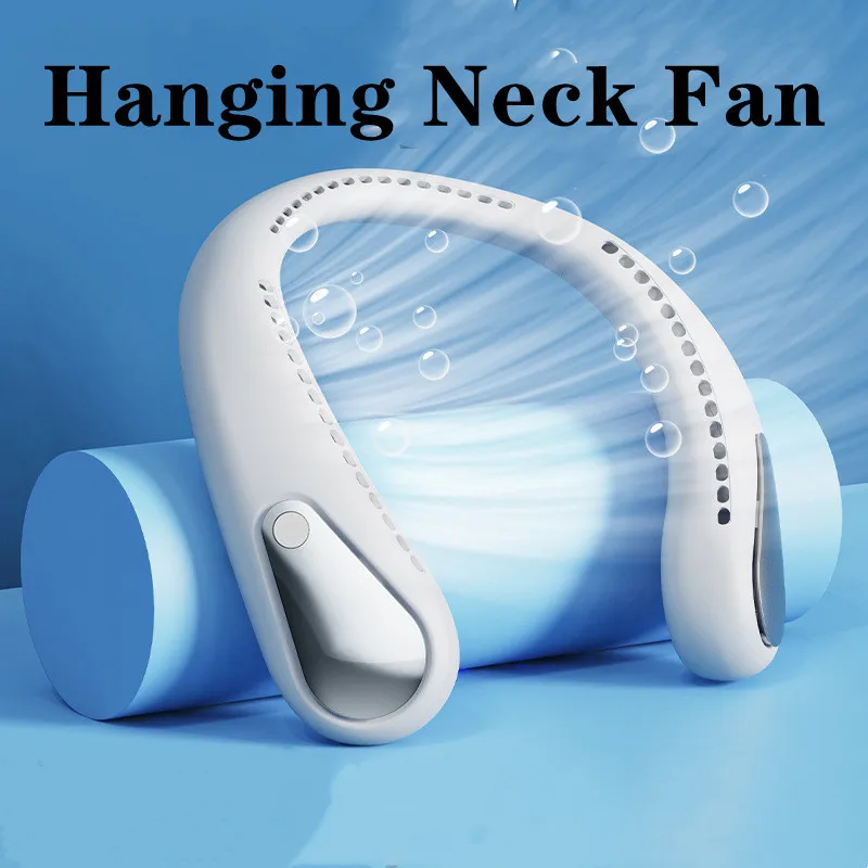 

Мини-вентилятор для шеи, портативный безлопастной USB-перезаряжаемый бесшумный спортивный вентилятор для наружного применения, портативное...