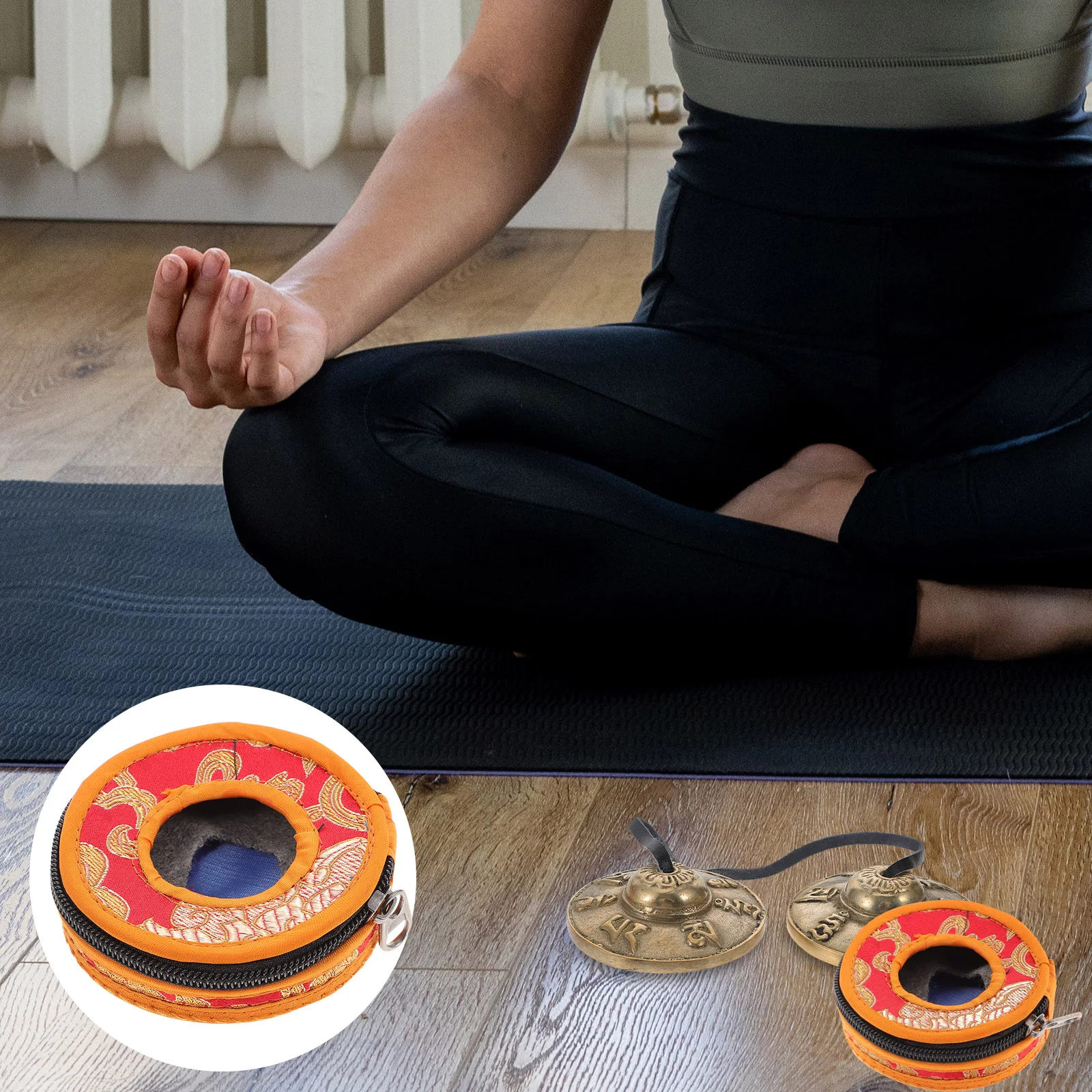 Набор колец-колокольчиков сумка для медитации сенсорный рукав держатель тарелок