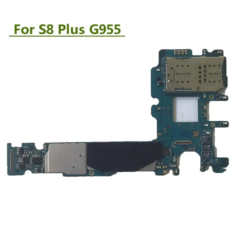 Оригинальная материнская плата для Samsung Galaxy S8 Plus G955F G950F 64GB, разблокированная, главная плата Exynos Europe Version.