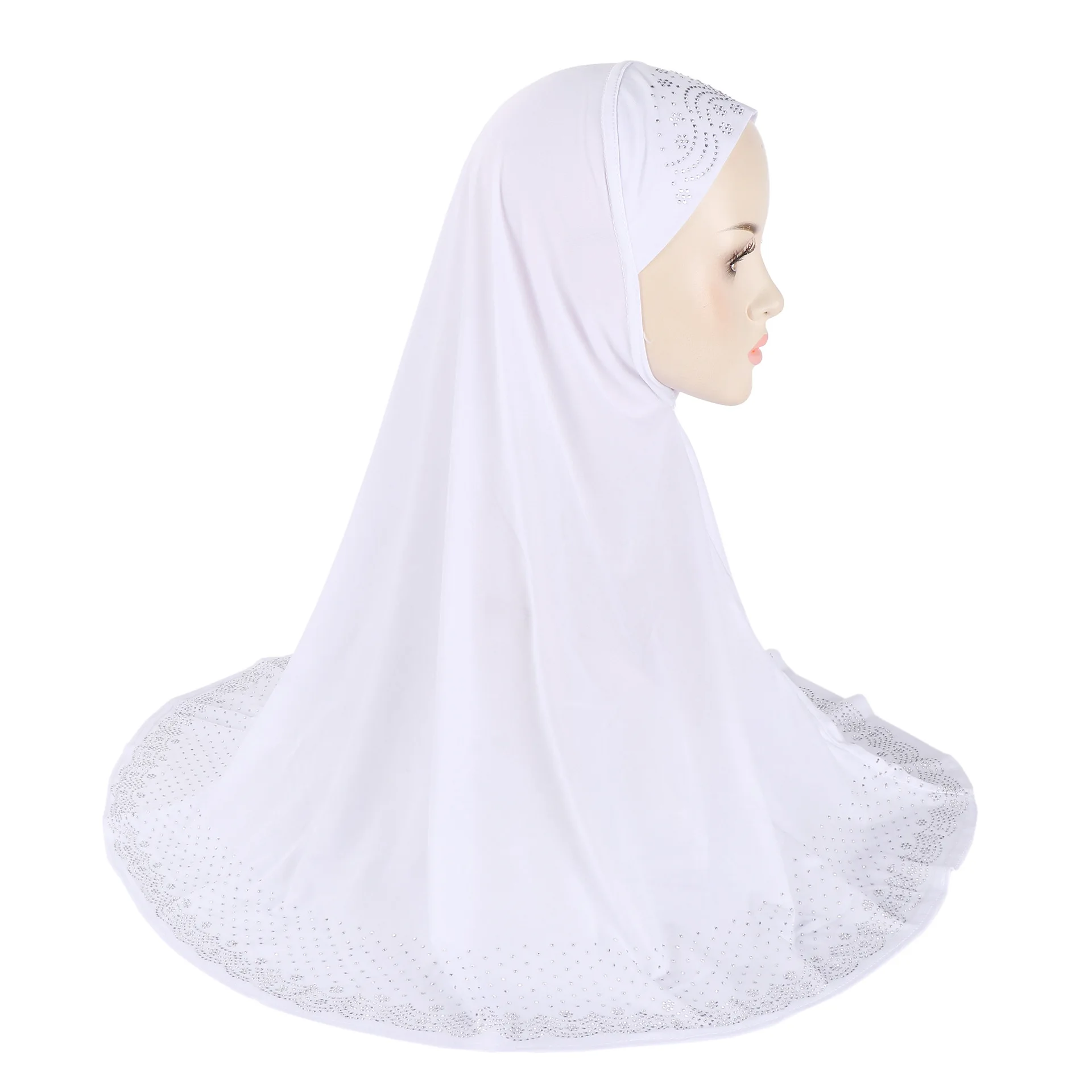 Высококачественный цельный женский мусульманский хиджаб Amira платок готовый к