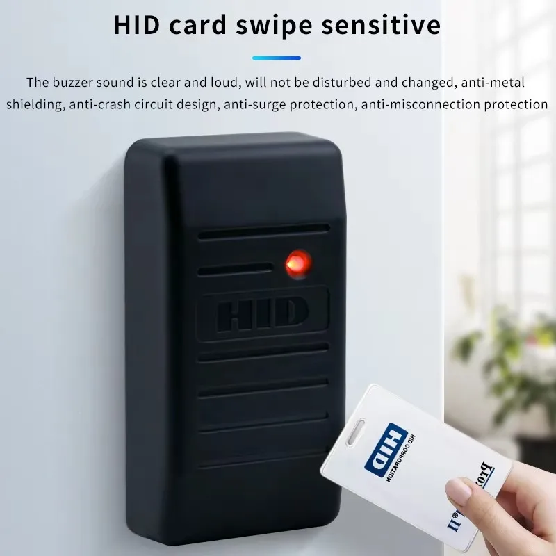 Водонепроницаемый считыватель карт контроля доступа rfhid Wiegand 26 ~ 37 RS485 rs232 связи ttl