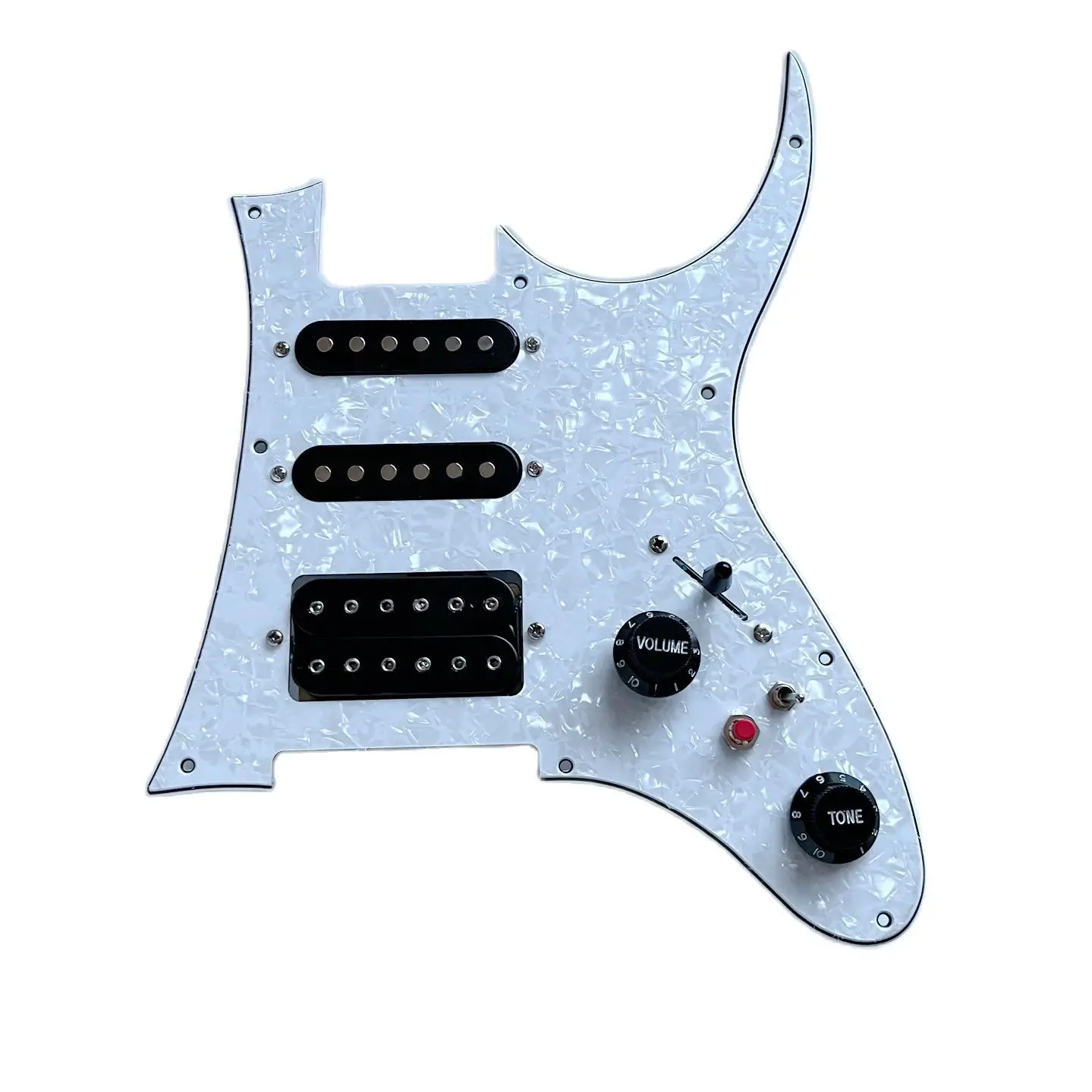 

Загруженная Предварительно Проводная гитарная накладка SSH, Набор накладок, многофункциональный переключатель, черный, Alnico V, пикапы для фотографий