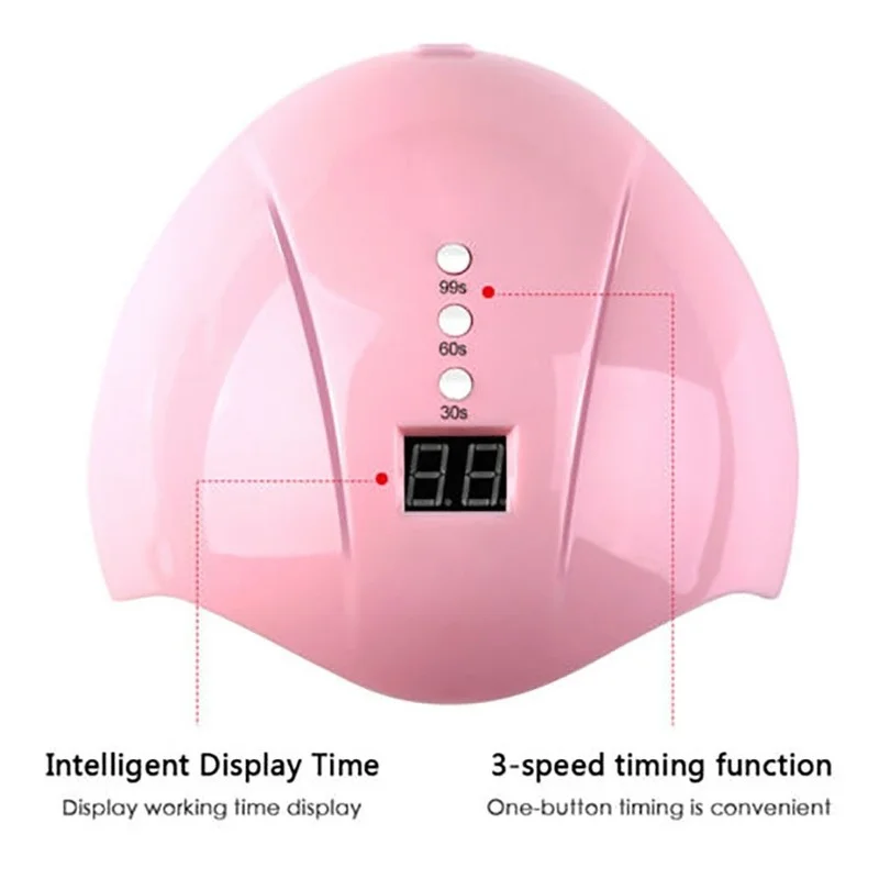 

UV Drying Lamp Nail Polish Gel, 36 Watts, Timer 30/60/90 Seconds