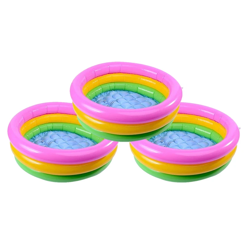 

Family Swimming Pool (200 Cm X 150 Cm ) 3 RING Inflatable Swimming Pool Kids Swimming Pool Wimming Pool Inflatable Swimming