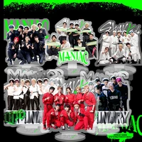 kpop new mens group stray kids maniac new acrylic cartoon doll stand up decoration desktop station decoration ornaments gifts